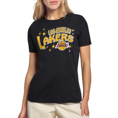 NBA - Los Angeles Lakers Starter Women's Fireworks T-Shirt - Black