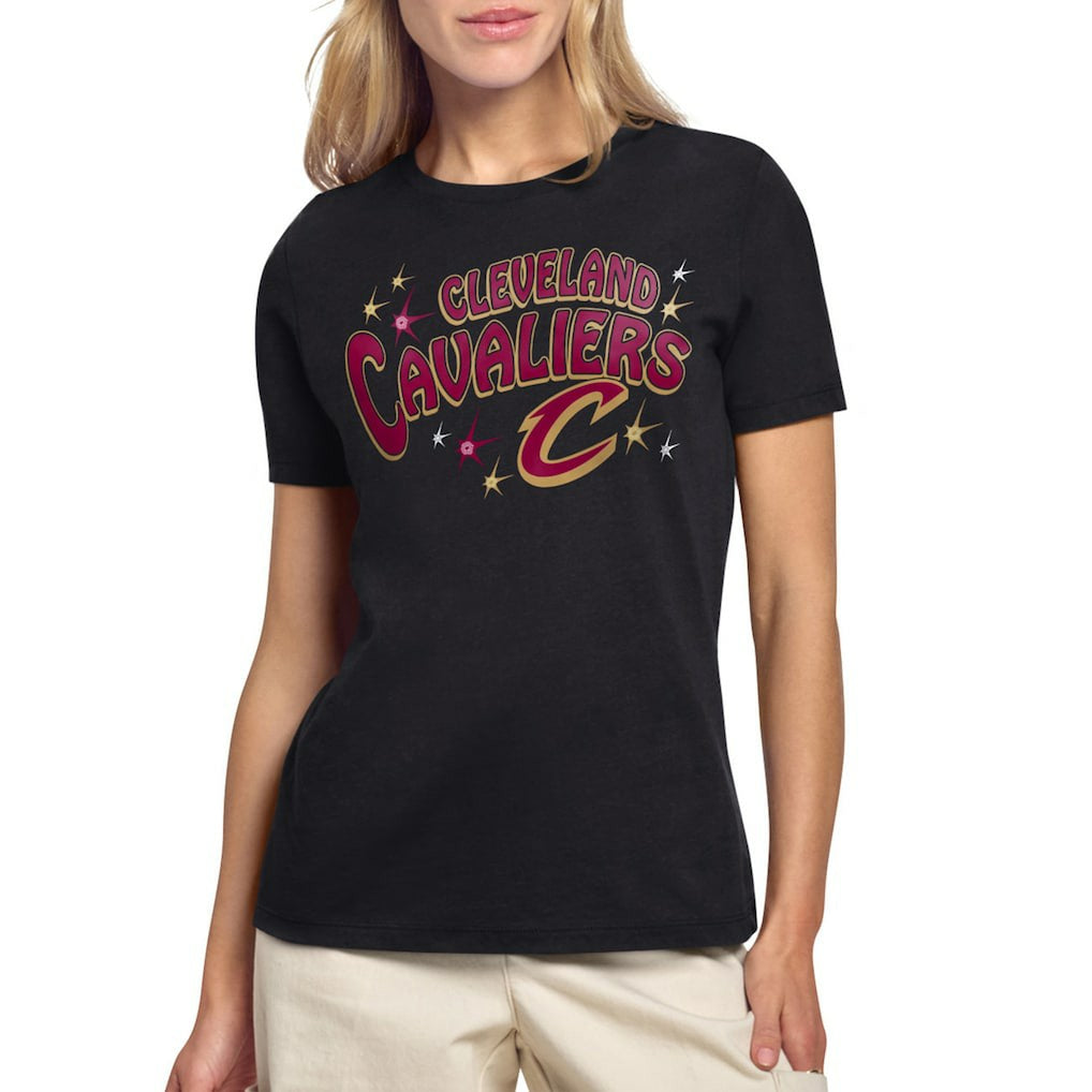NBA - Cleveland Cavaliers Starter Women's Fireworks T-Shirt - Black