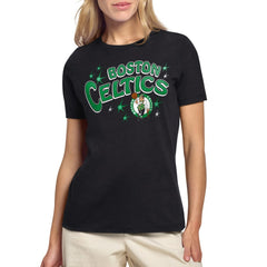 NBA - Boston Celtics Starter Women's Fireworks T-Shirt - Black