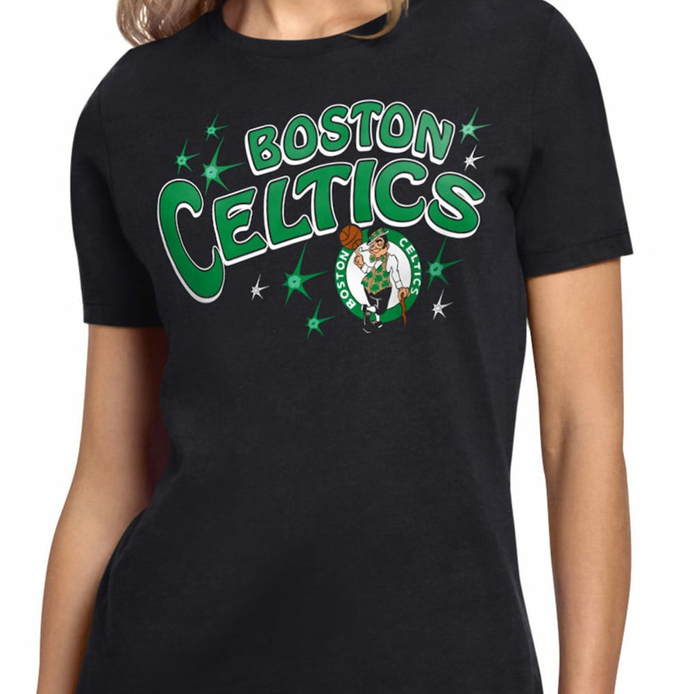 NBA - Boston Celtics Starter Women's Fireworks T-Shirt - Black