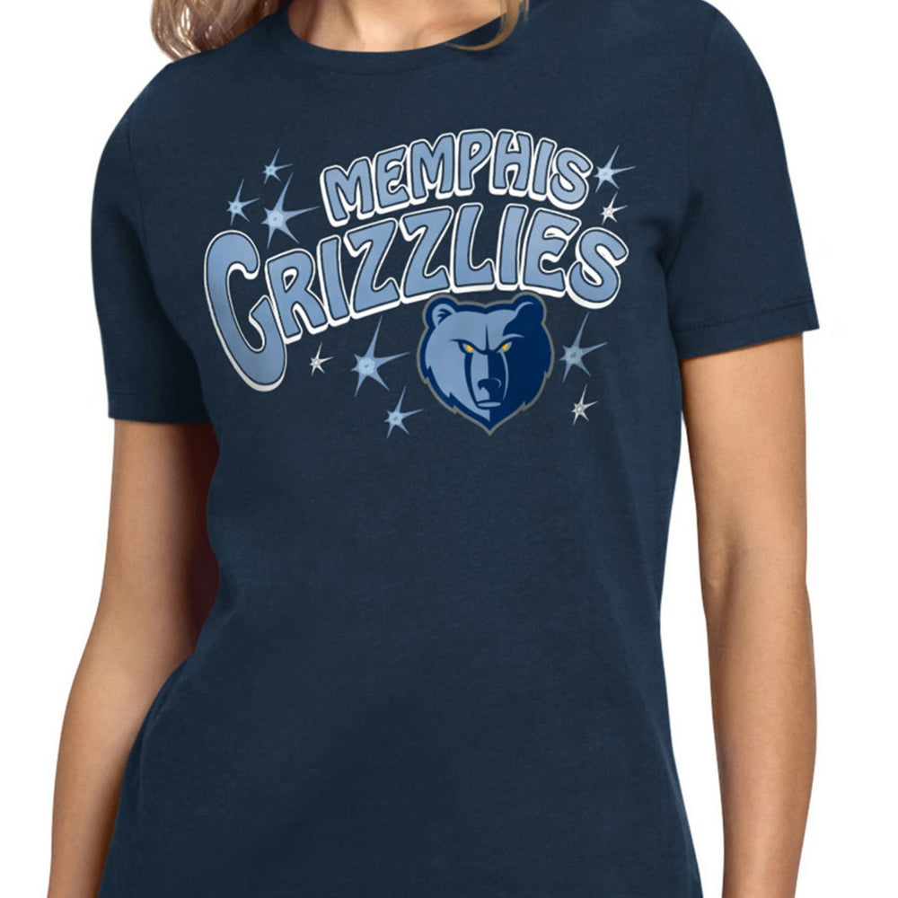 NBA - Memphis Grizzlies Starter Women's Fireworks T-Shirt - Navy