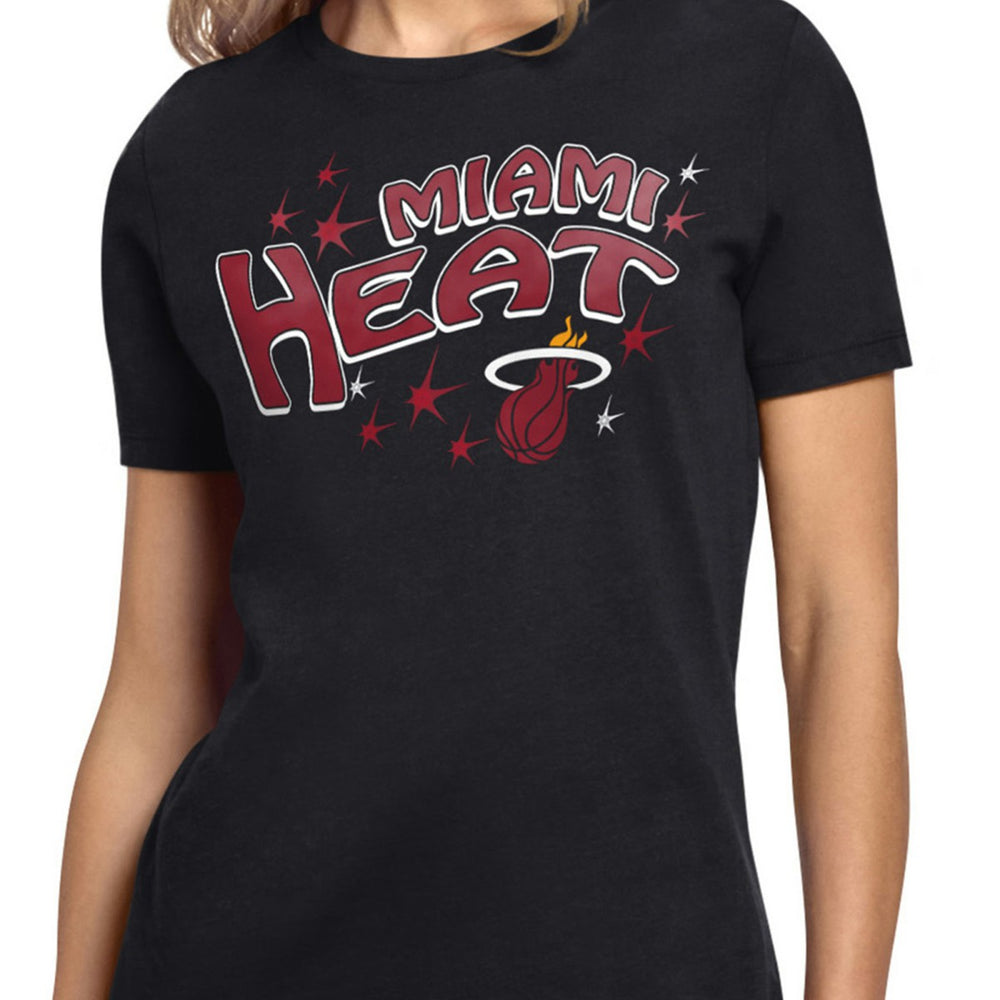 NBA - Miami Heat Starter Women's Fireworks T-Shirt - Black