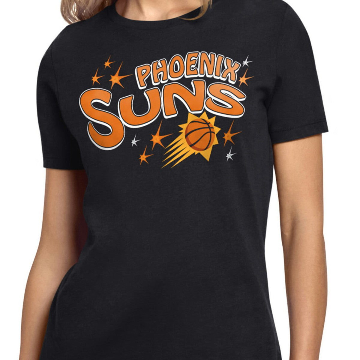 NBA - Phoenix Suns Starter Women's Fireworks T-Shirt - Black