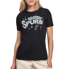 NBA - San Antonio Spurs Starter Women's Fireworks T-Shirt - Black