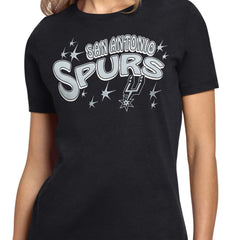 NBA - San Antonio Spurs Starter Women's Fireworks T-Shirt - Black
