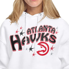 NBA - Atlanta Hawks Starter Women's Fireworks Fleece Hoodie - White