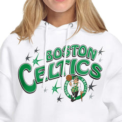NBA - Boston Celtics Starter Women's Fireworks Fleece Hoodie - White