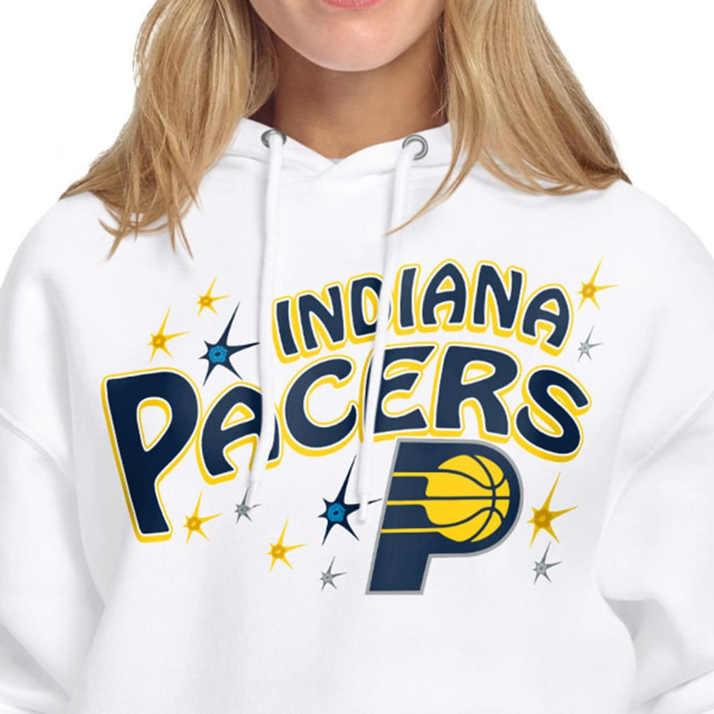 NBA - Indiana Pacers Starter Women's Fireworks Fleece Hoodie - White
