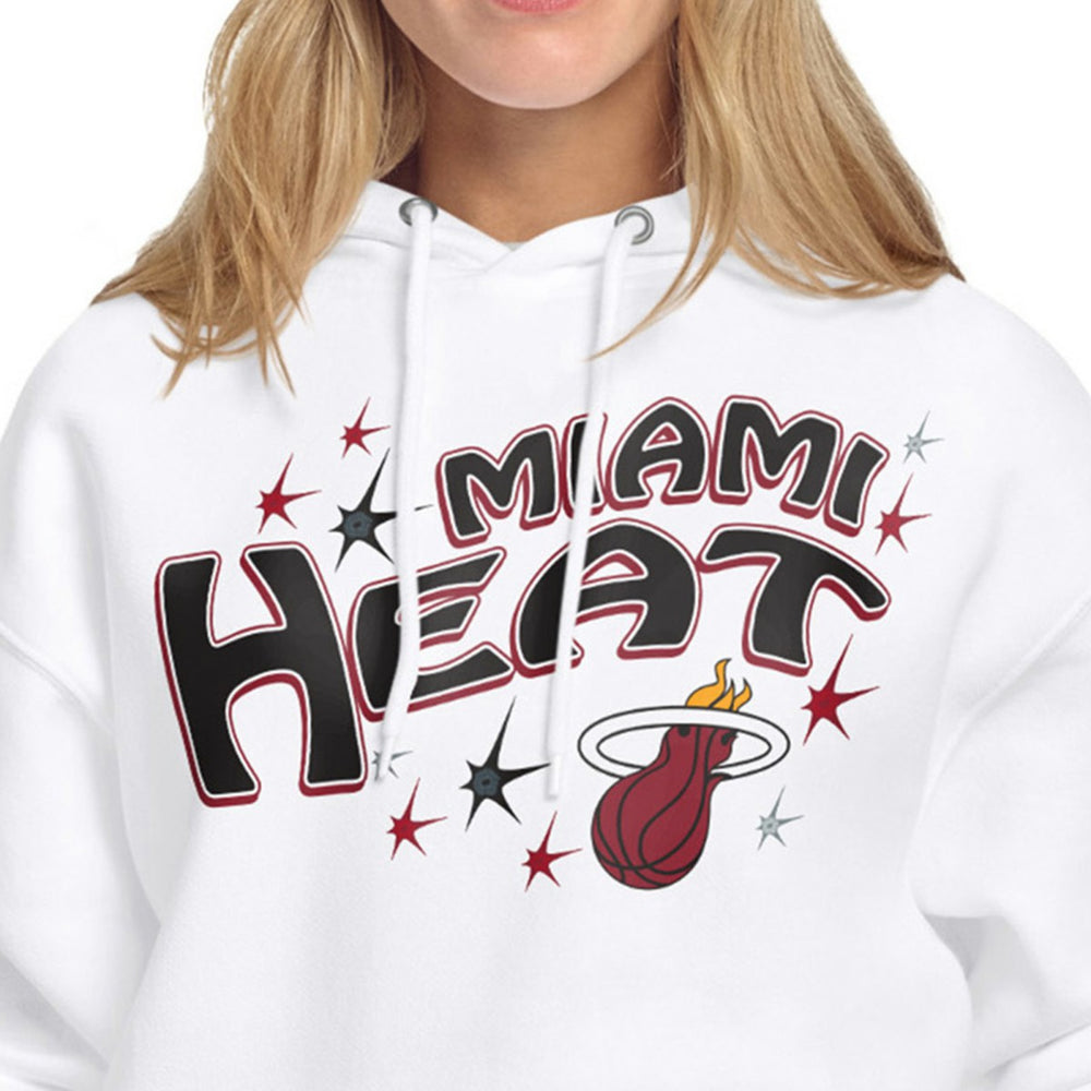 NBA - Miami Heat Starter Women's Fireworks Fleece Hoodie - White