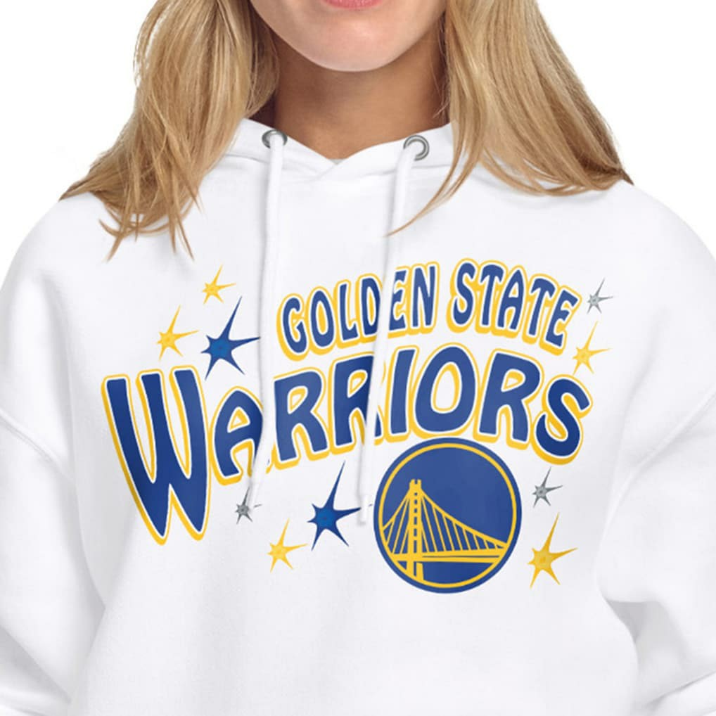 NBA - Golden State Warriors Starter Women's Fireworks Fleece Hoodie - White