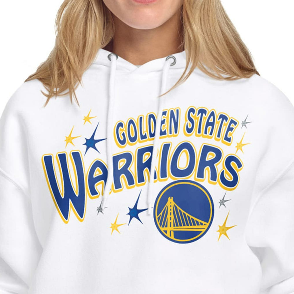 NBA - Golden State Warriors Starter Women's Fireworks Fleece Hoodie - White