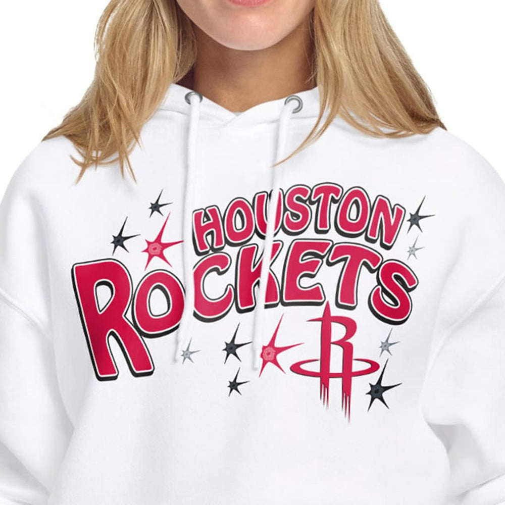 NBA - Houston Rockets Starter Women's Fireworks Fleece Hoodie - White