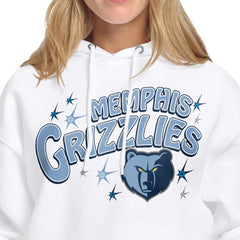 NBA - Memphis Grizzlies Starter Women's Fireworks Fleece Hoodie - White