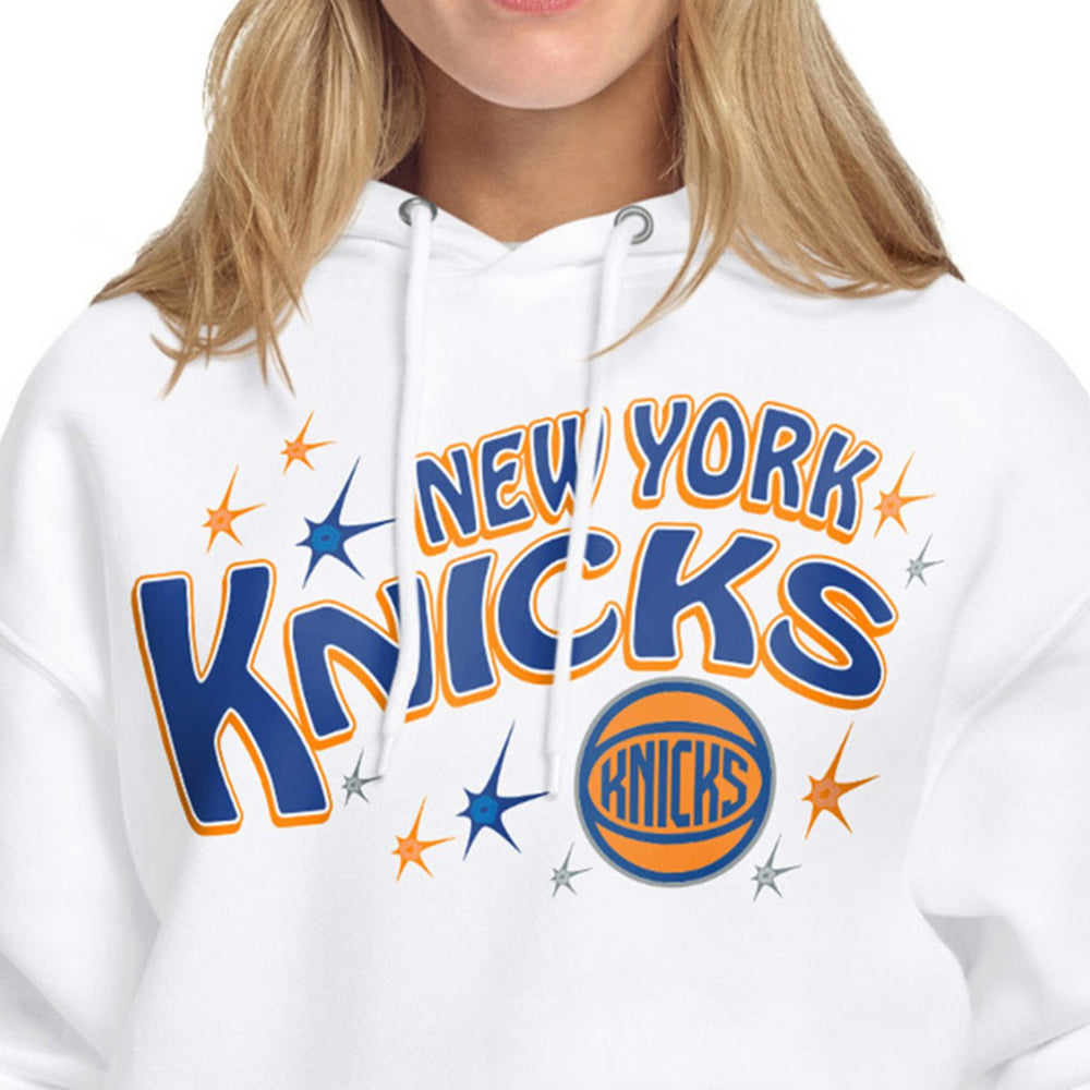 NBA - New York Knicks Starter Women's Fireworks Fleece Hoodie - White