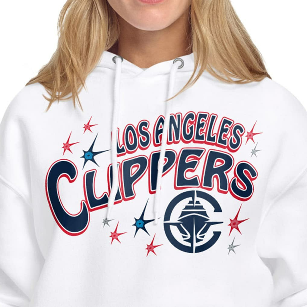 NBA - LA Clippers Starter Women's Fireworks Fleece Hoodie - White