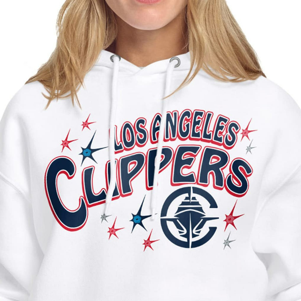 NBA - LA Clippers Starter Women's Fireworks Fleece Hoodie - White