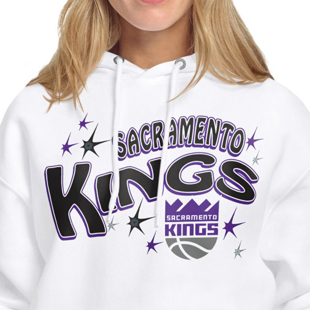 NBA - Sacramento Kings Starter Women's Fireworks Fleece Hoodie - White