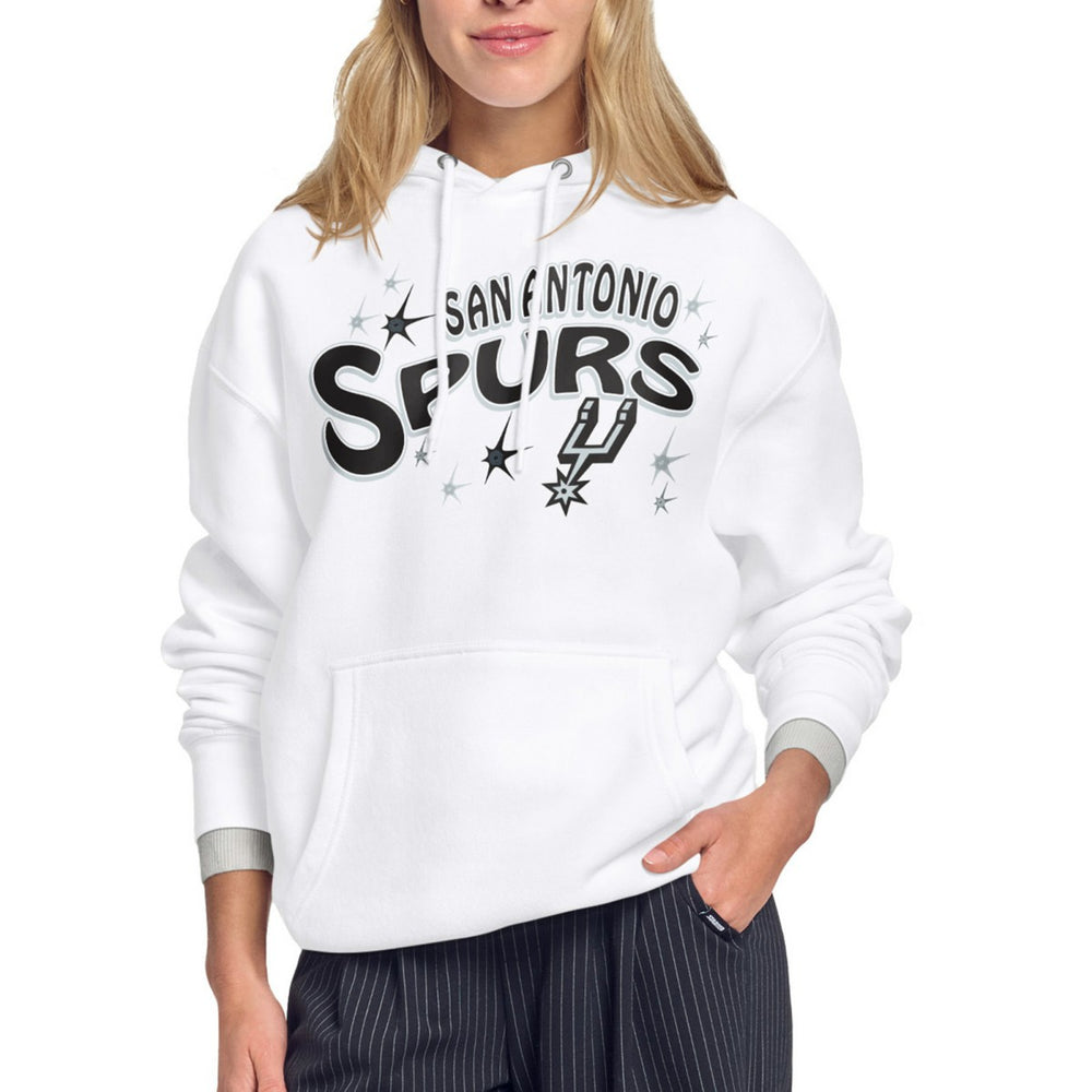 NBA - San Antonio Spurs Starter Women's Fireworks Fleece Hoodie - White