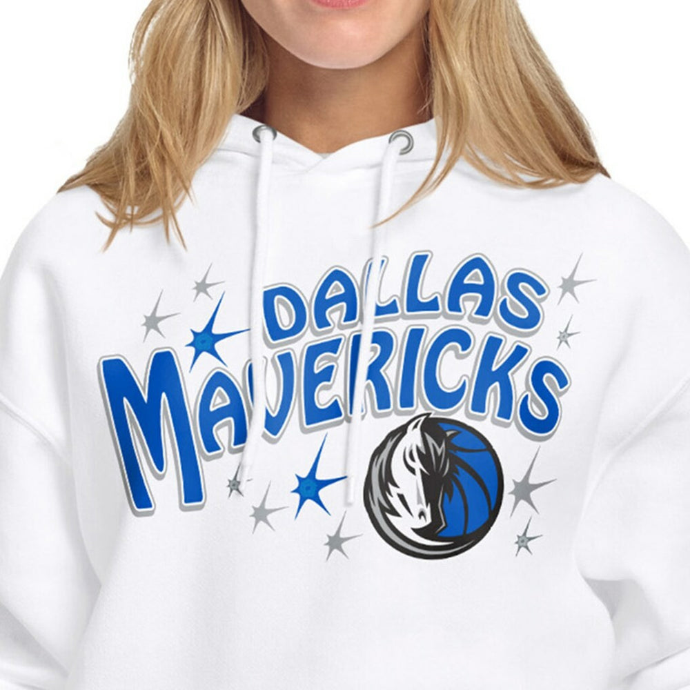 NBA - Dallas Mavericks Starter Women's Fireworks Fleece Hoodie - White