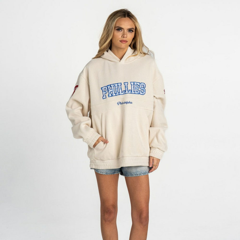Philadelphia Phillies The Wild Collective Women's Oversized Cord Hoodie Online