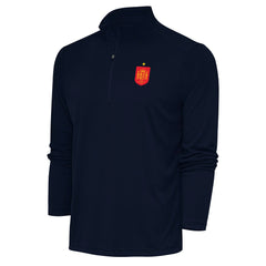 Spain National Team Antigua Statement Quarter-Zip Pullover - Navy