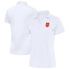 Spain National Team Antigua Women's Statement Y-Neck Polo - White
