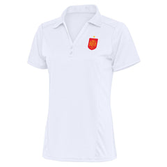 Spain National Team Antigua Women's Statement Y-Neck Polo - White