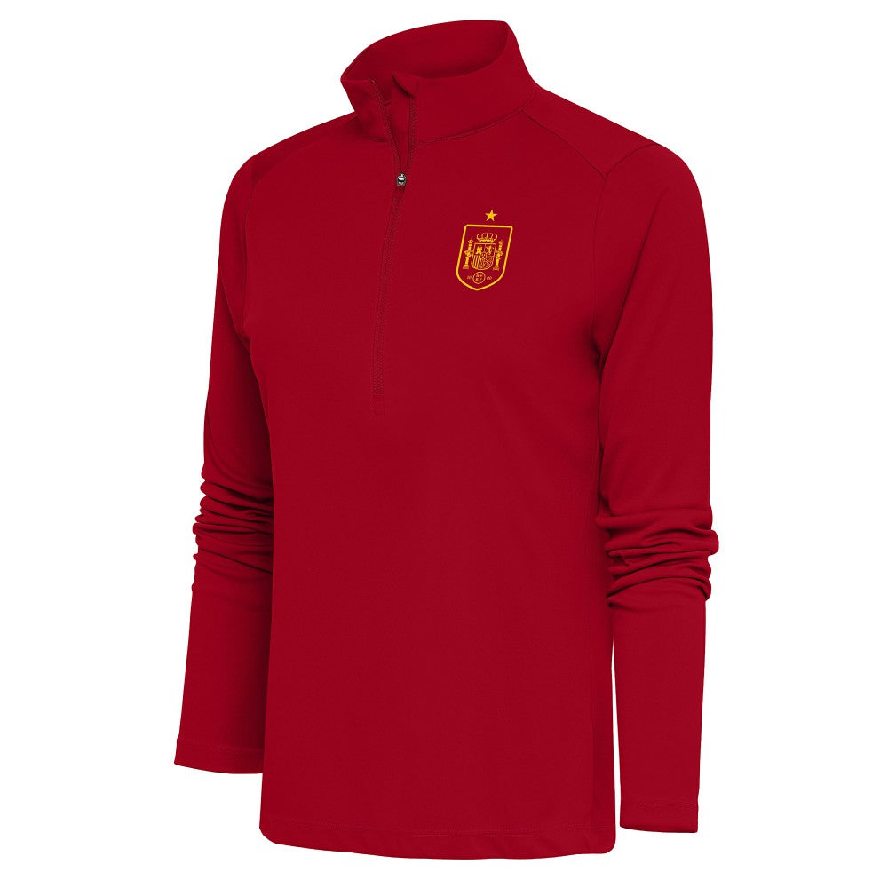 Spain National Team Antigua Women's Statement Half-Zip Pullover - Red