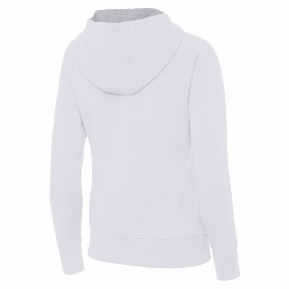 Spain National Team Antigua Women's Takeover Fleece Raglan Full-Zip Hoodie - White
