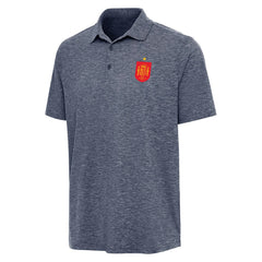 Spain National Team Antigua Triple Shot Polo - Heather Navy