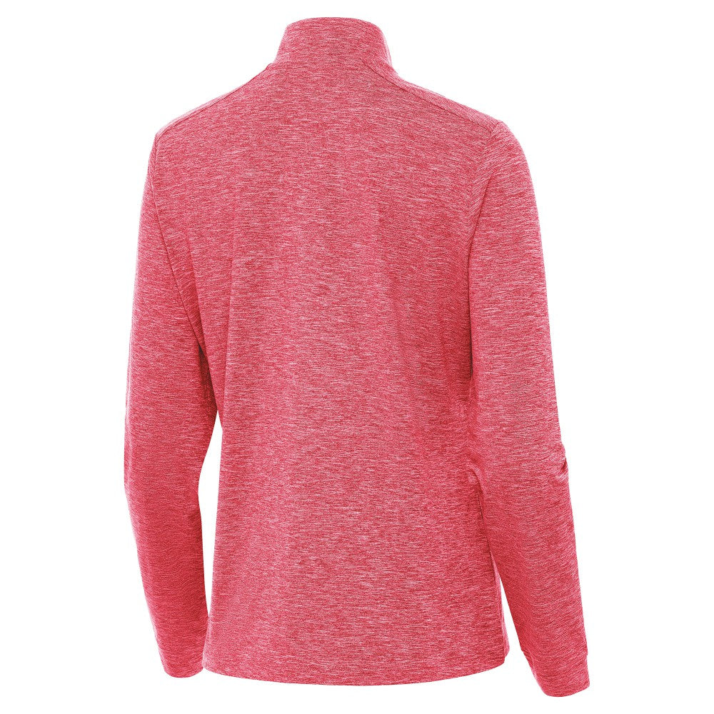 Spain National Team Antigua Women's Quarter-Zip Pullover - Heather Red