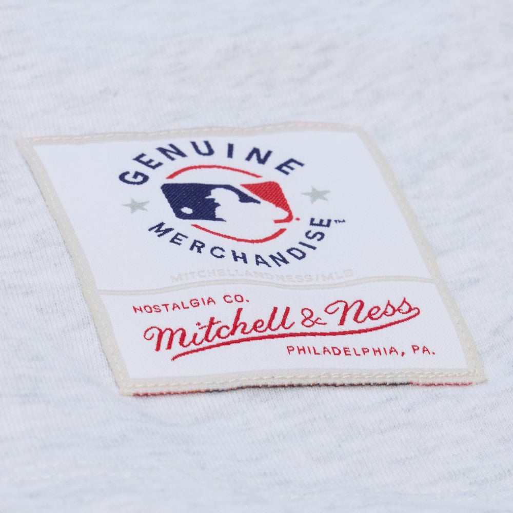 San Diego Padres Mitchell & Ness Women's Script Cropped Boxy T-Shirt Lifestyle