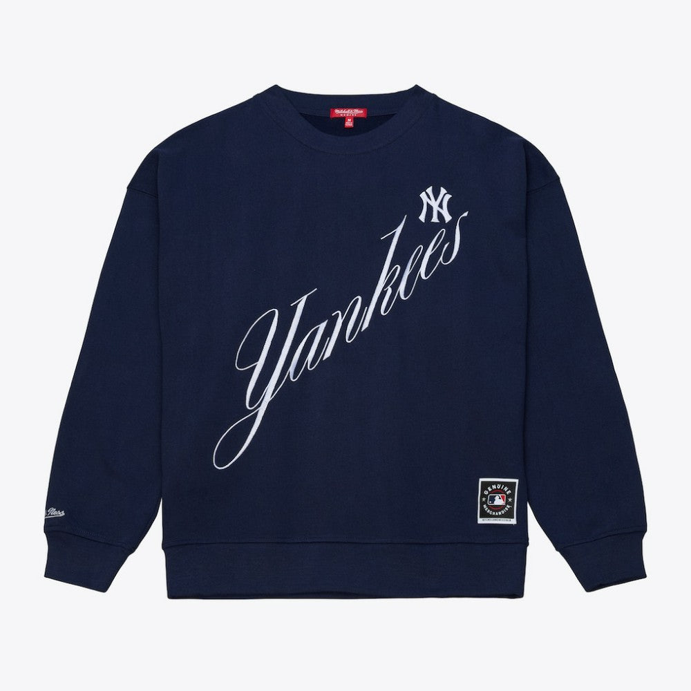 New York Yankees Mitchell & Ness Women's Script Sweatshirt discount