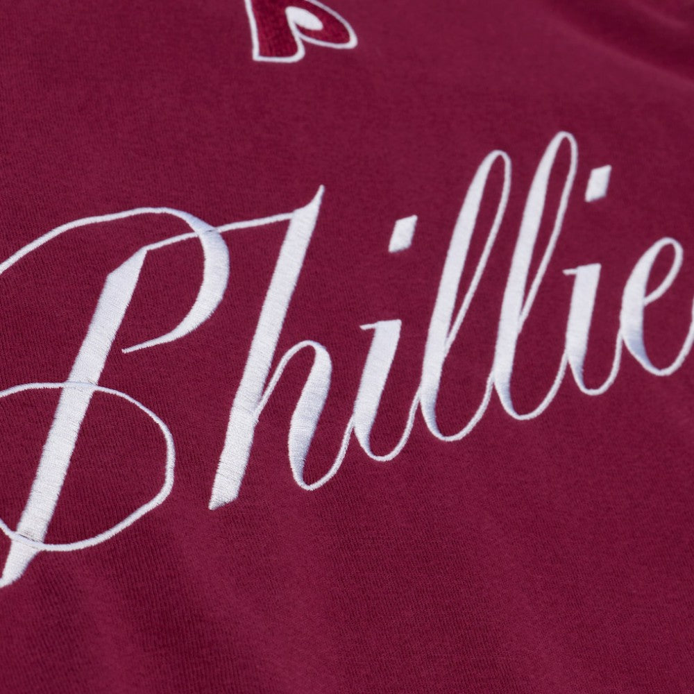 Philadelphia Phillies Mitchell & Ness Women's Script Sweatshirt Lifestyle