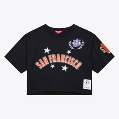 San Francisco Giants Mitchell & Ness Women's Pep Rally Cropped Boxy T-Shirt Clearance