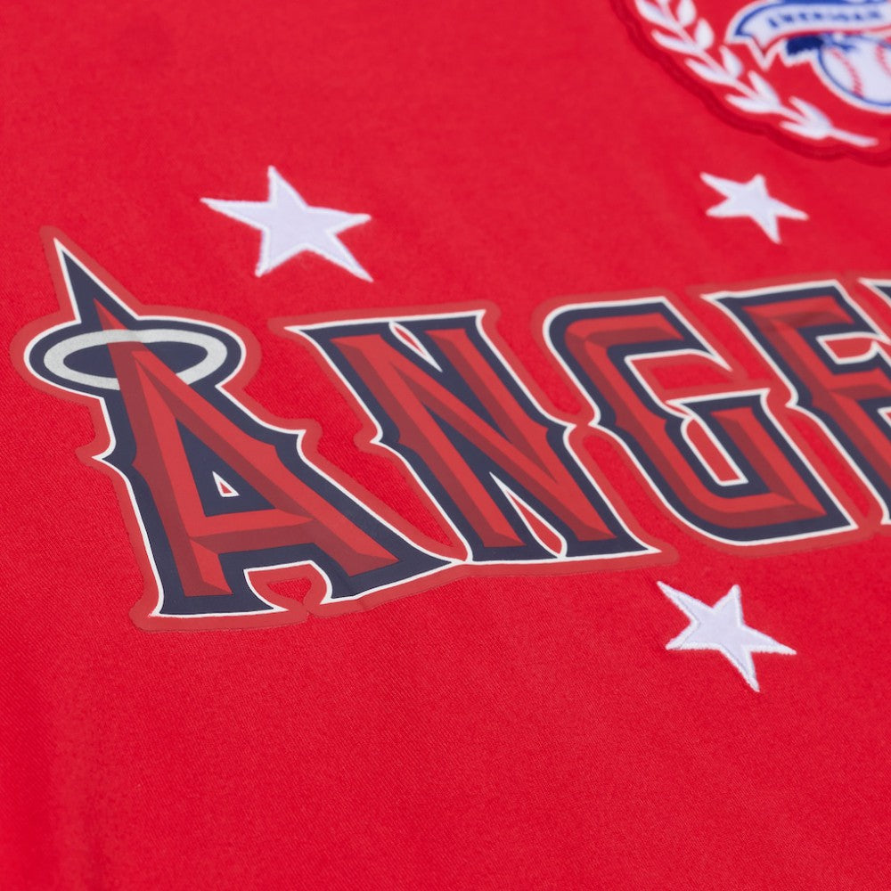 Los Angeles Angels Mitchell & Ness Women's Pep Rally Cropped Boxy T-Shirt Online
