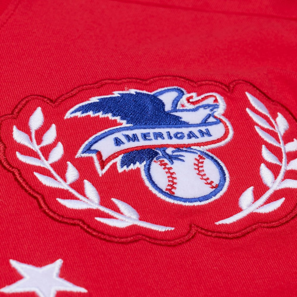 Los Angeles Angels Mitchell & Ness Women's Pep Rally Cropped Boxy T-Shirt Online