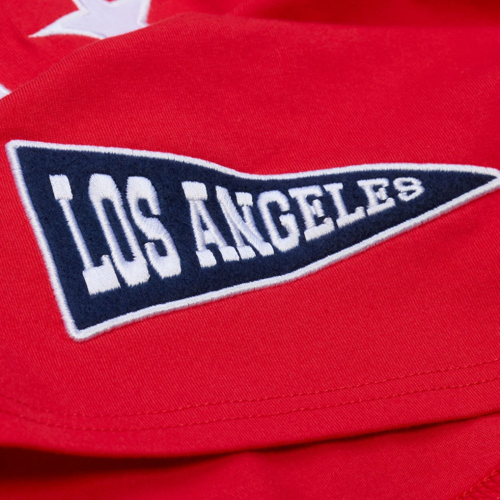 Los Angeles Angels Mitchell & Ness Women's Pep Rally Cropped Boxy T-Shirt Online