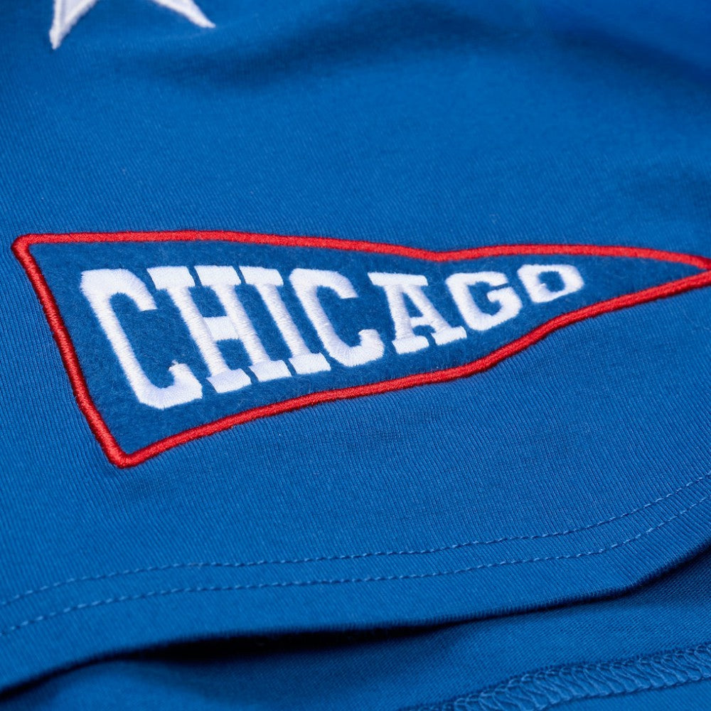 Chicago Cubs Mitchell & Ness Women's Pep Rally Cropped Boxy T-Shirt On Sale