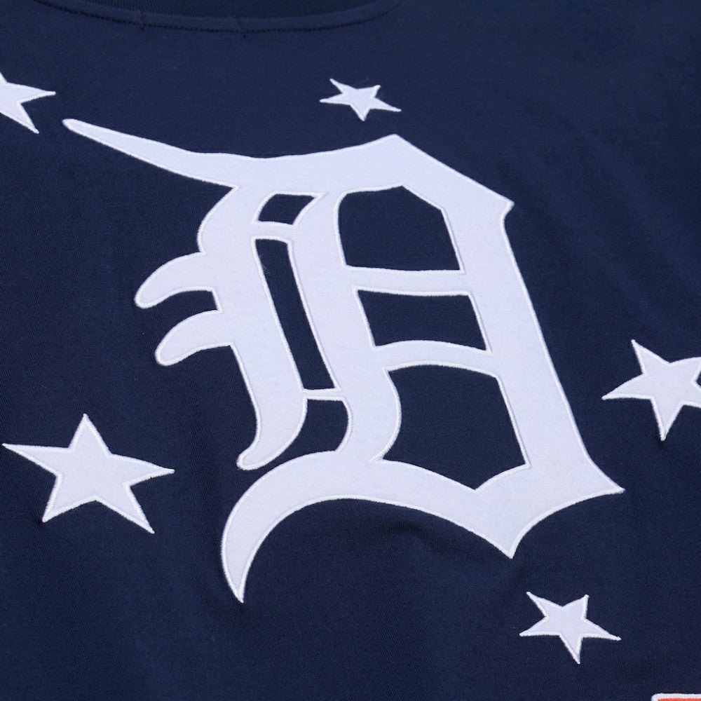 Detroit Tigers Mitchell & Ness Women's Pep Rally Cropped Boxy T-Shirt On Sale