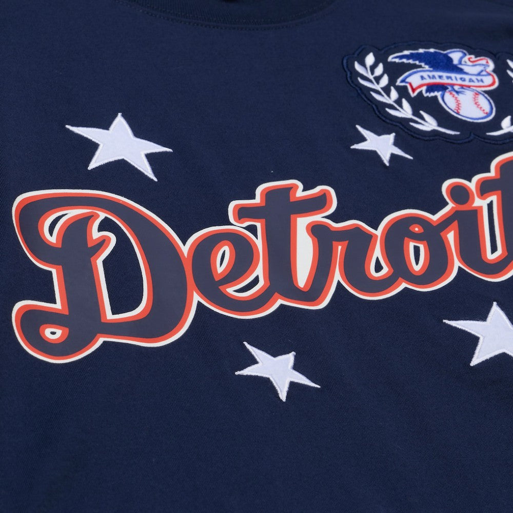Detroit Tigers Mitchell & Ness Women's Pep Rally Cropped Boxy T-Shirt On Sale
