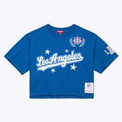 Los Angeles Dodgers Mitchell & Ness Women's Pep Rally Cropped Boxy T-Shirt Near Me
