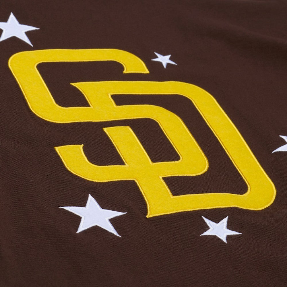 San Diego Padres Mitchell & Ness Women's Pep Rally Cropped Boxy T-Shirt Near Me