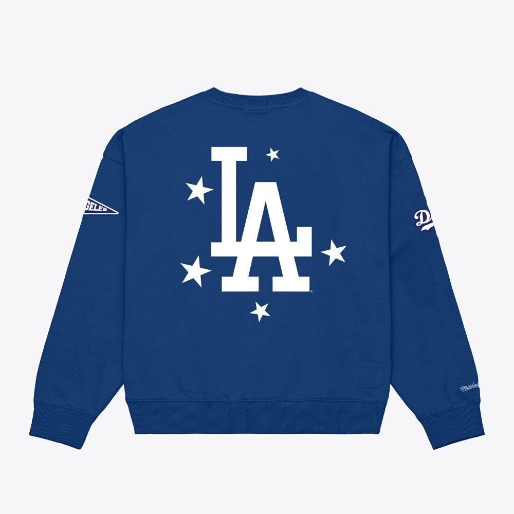 Los Angeles Dodgers Mitchell & Ness Women's Pep Rally Sweatshirt discount