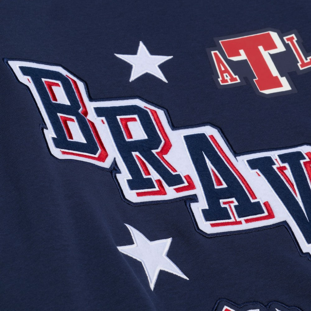 Atlanta Braves Mitchell & Ness Women's Pep Rally Sweatshirt Sale