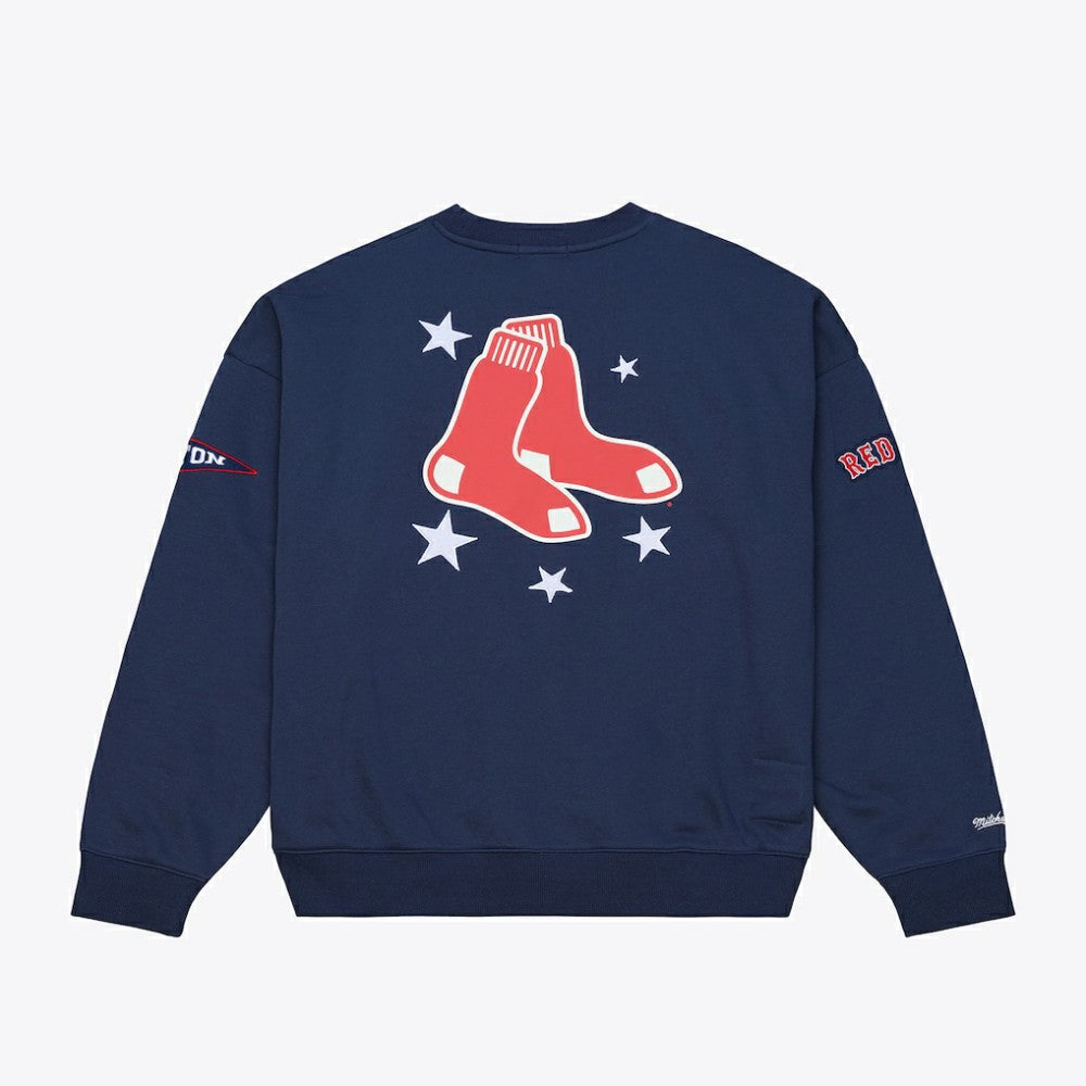 Boston Red Sox Mitchell & Ness Women's Pep Rally Sweatshirt Near Me