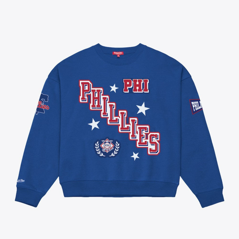 Philadelphia Phillies Mitchell & Ness Women's Pep Rally Sweatshirt Sale