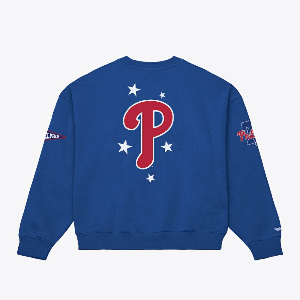 Philadelphia Phillies Mitchell & Ness Women's Pep Rally Sweatshirt Sale