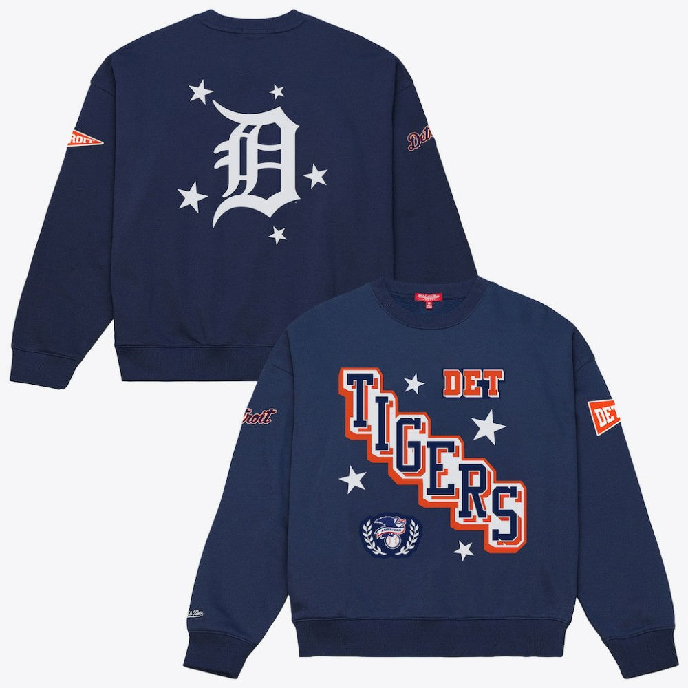 Detroit Tigers Mitchell & Ness Women's Pep Rally Sweatshirt Sale