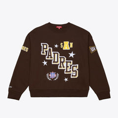 San Diego Padres Mitchell & Ness Women's Pep Rally Sweatshirt On Sale